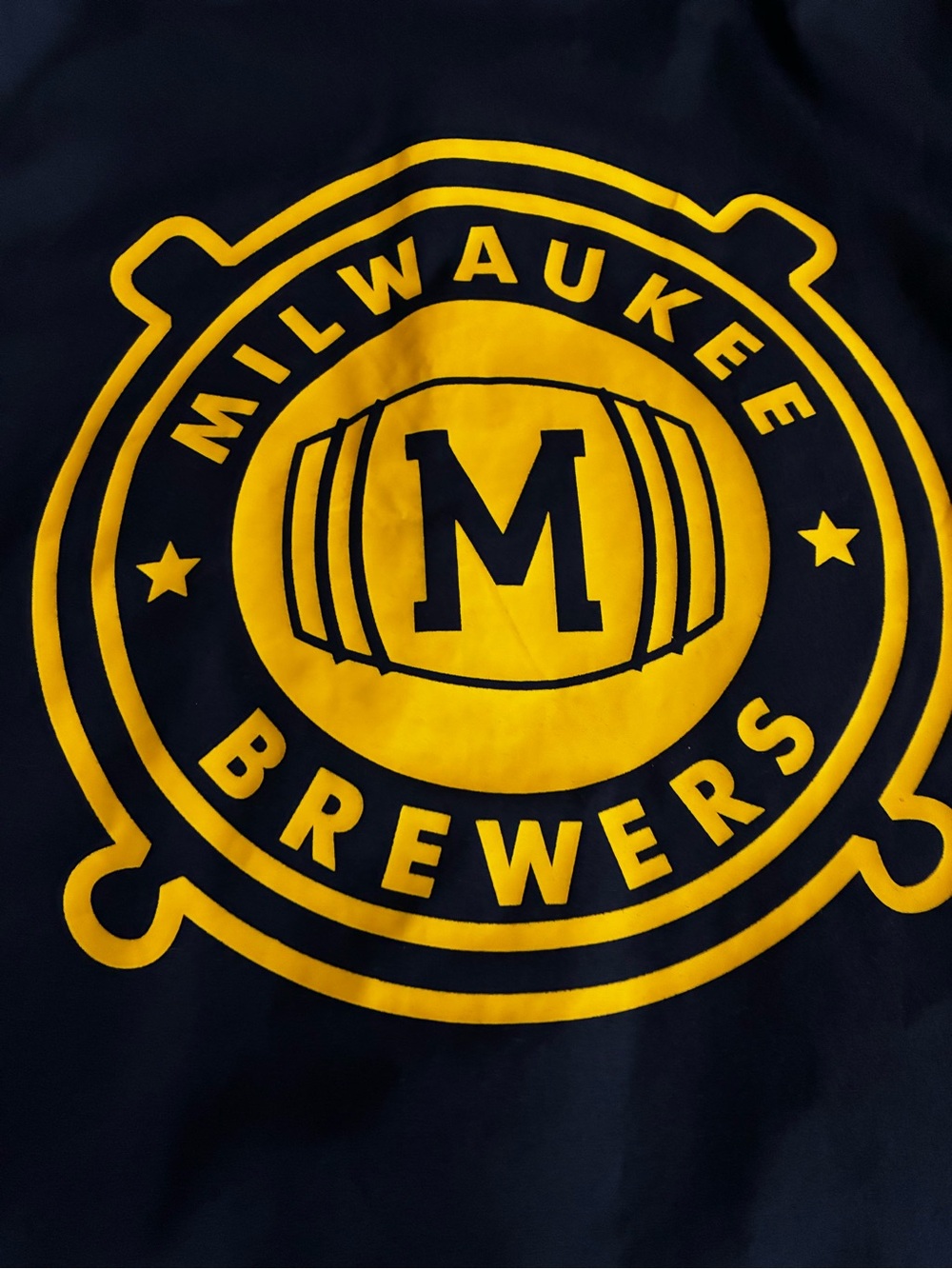 Miller Lite Milwaukee Brewers Vintage Button Down Short Sleeve Shirt - Picture 9 of 9